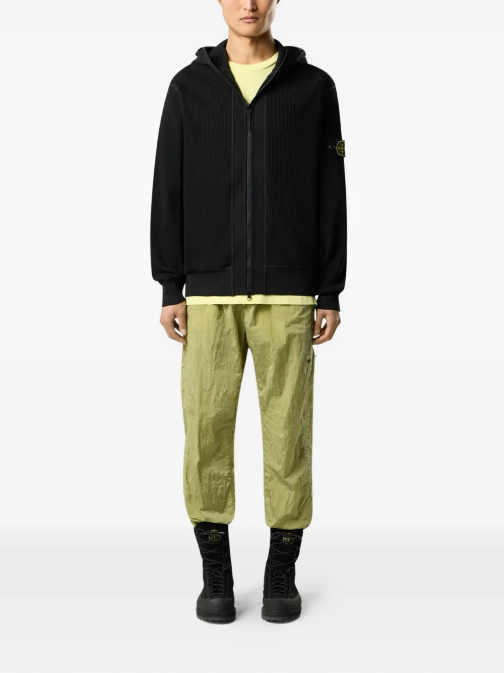 6100058 organic cotton waffle fleece sweatshirt 