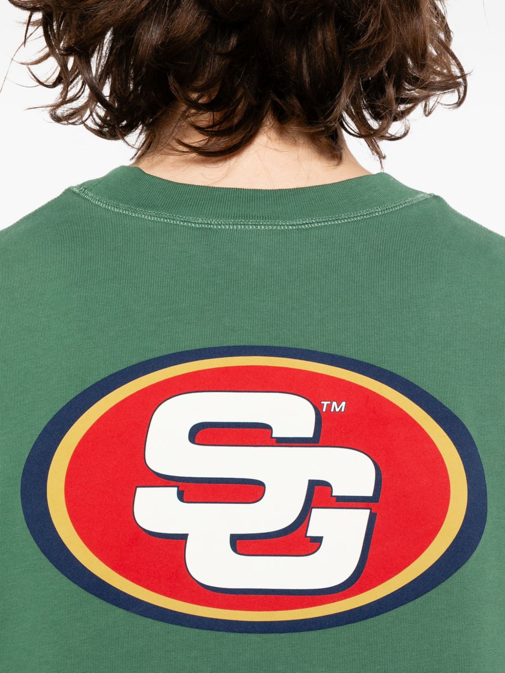 logo-embroidered T-shirt