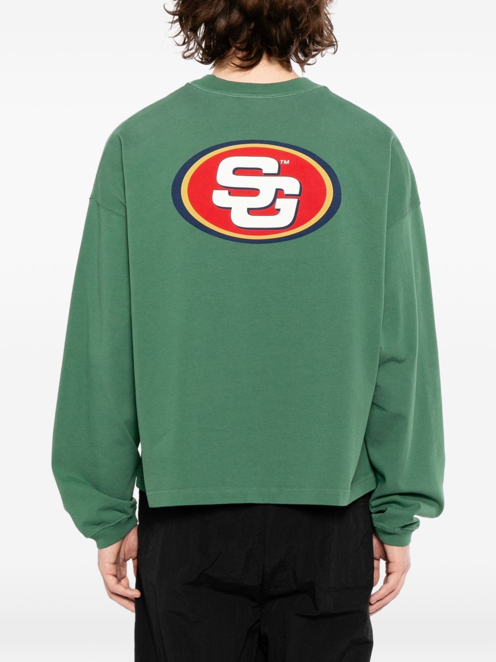 logo-embroidered T-shirt