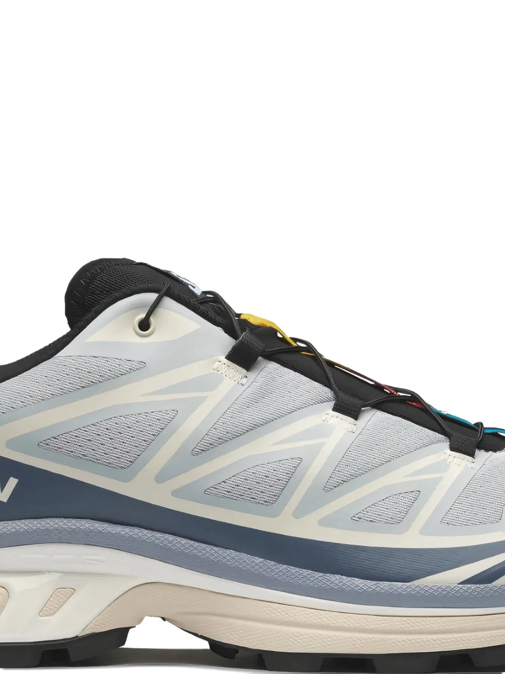 pearl blue panelled sneakers