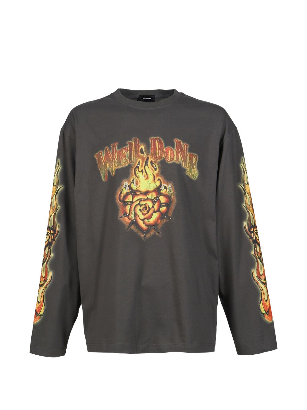 flame-graphic T-shirt