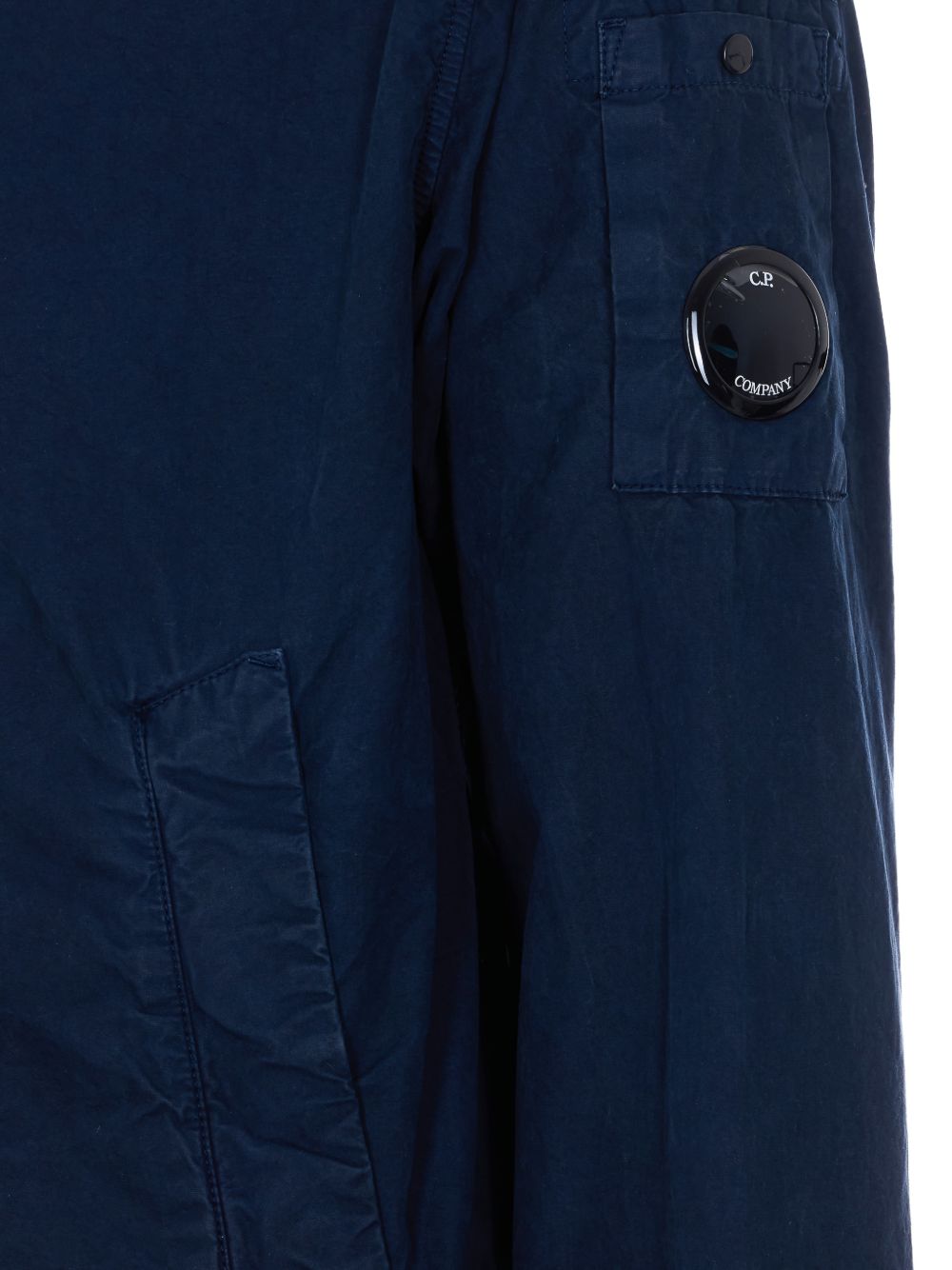 hooded patch logo jacket