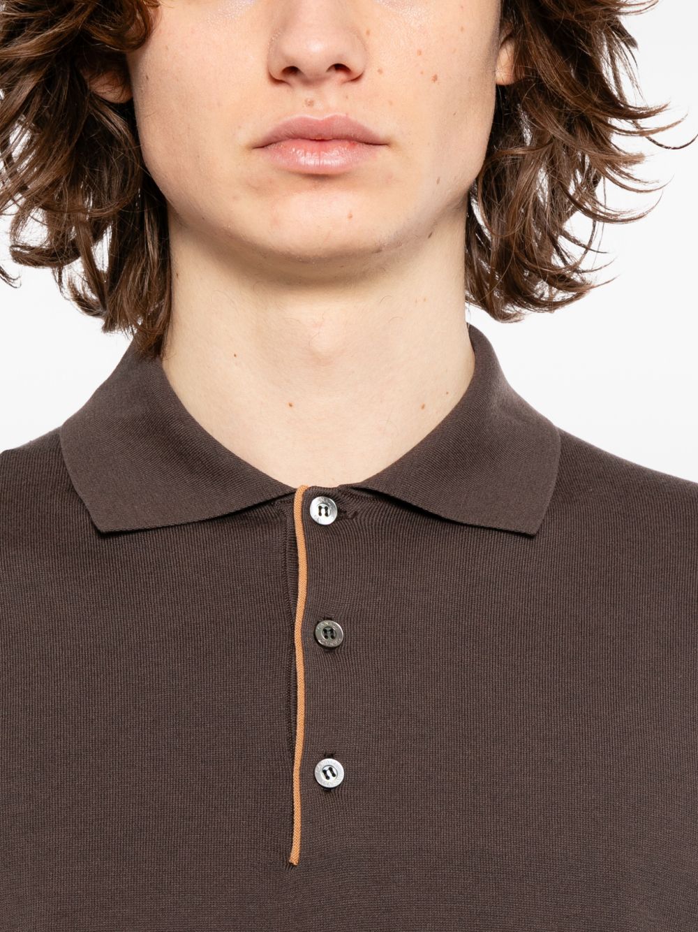 knitted polo shirt
