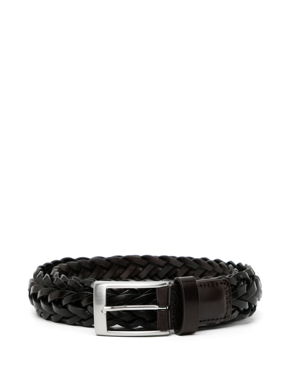 braided leather belt