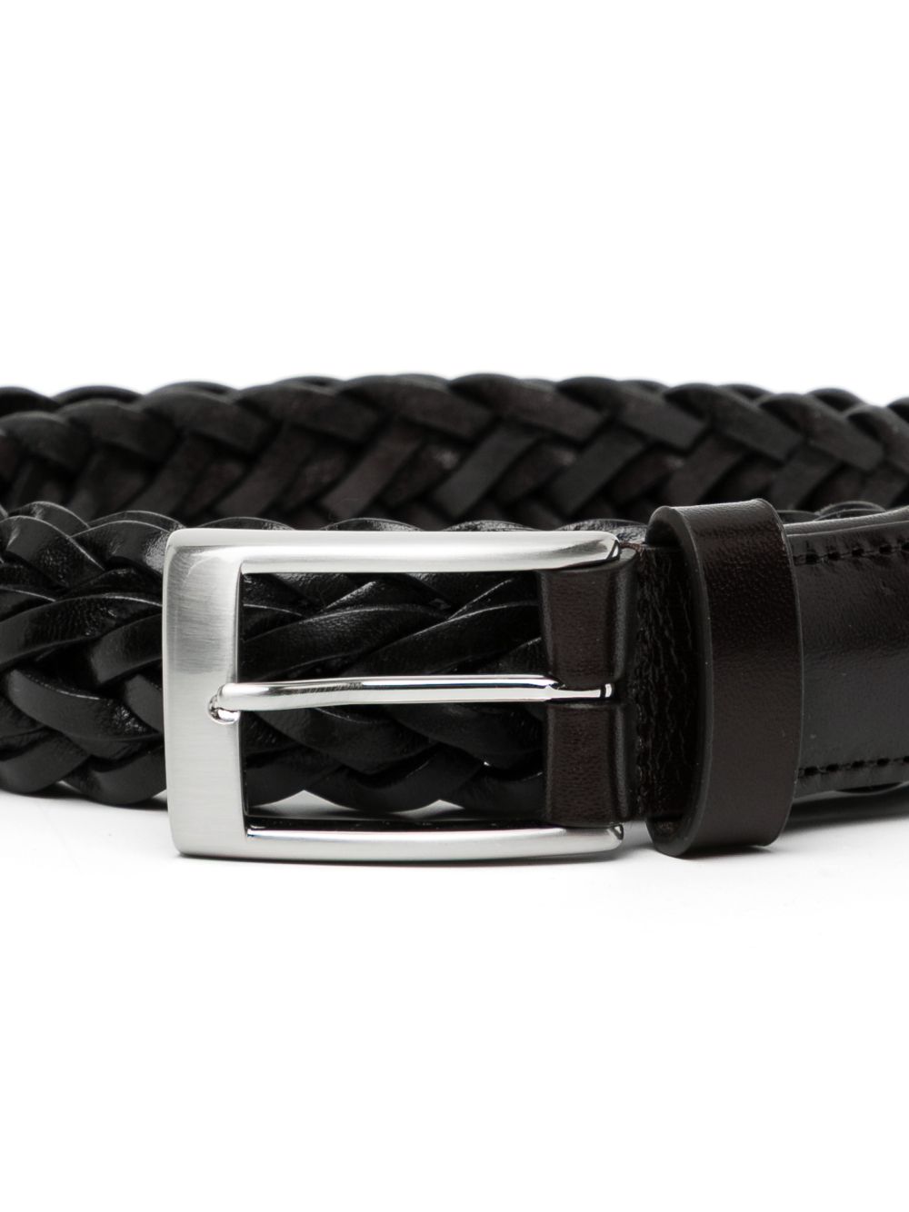 braided leather belt