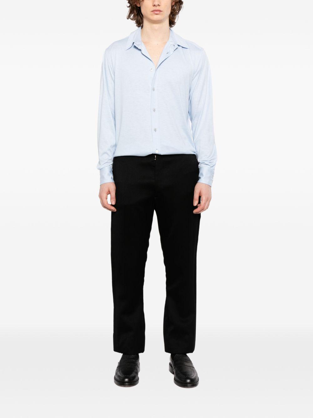 classic collar long-sleeve shirt