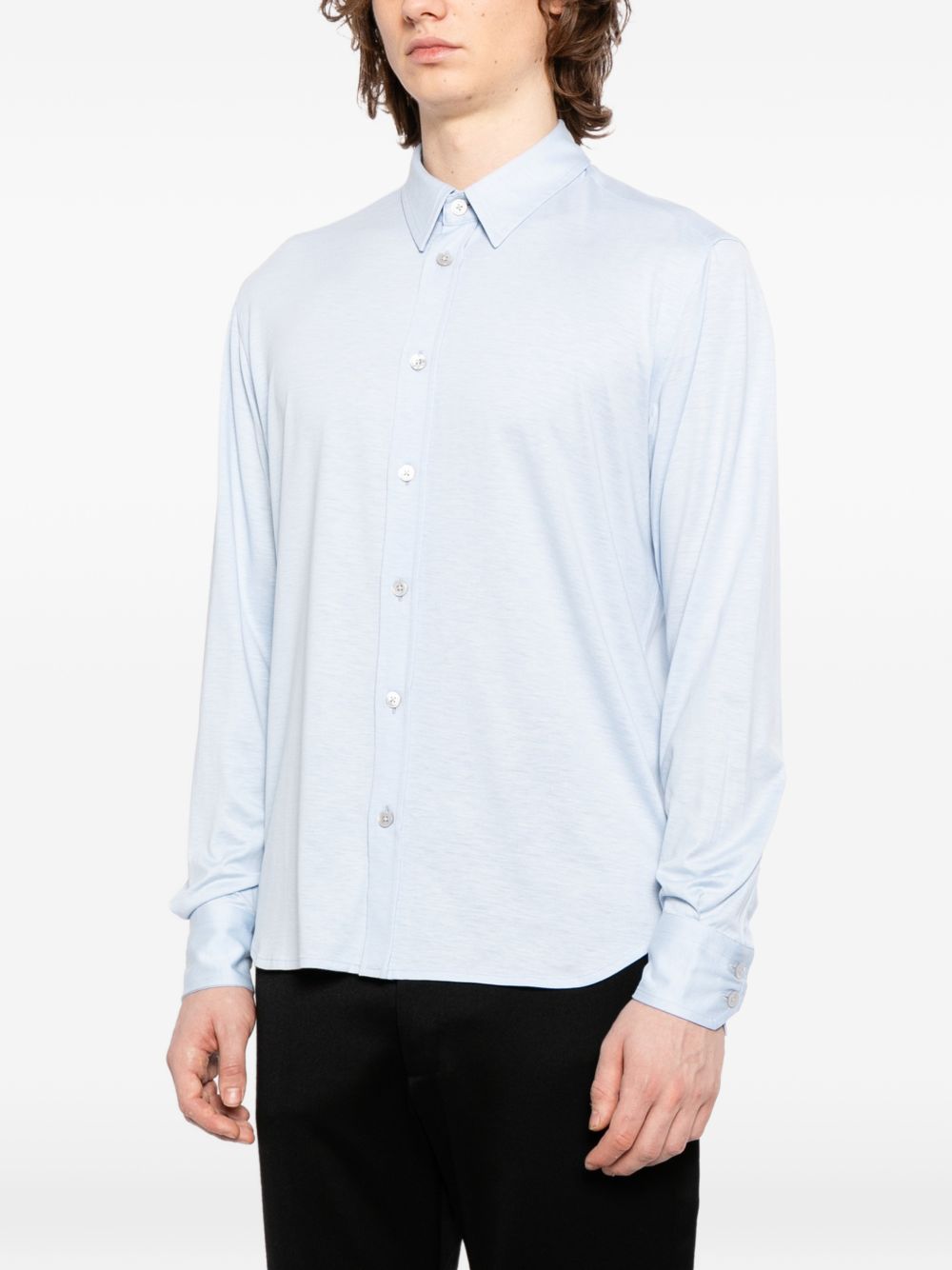 classic collar long-sleeve shirt