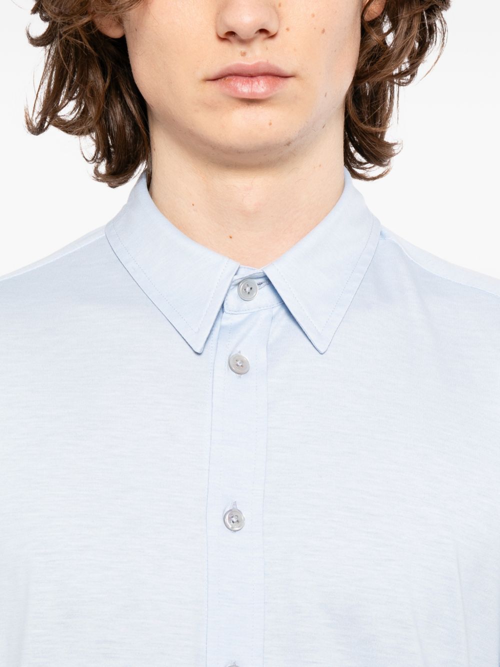 classic collar long-sleeve shirt