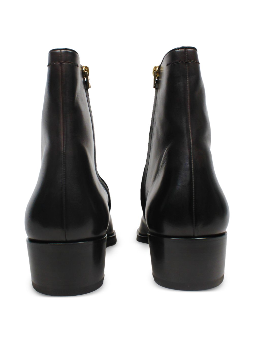 zip leather boots