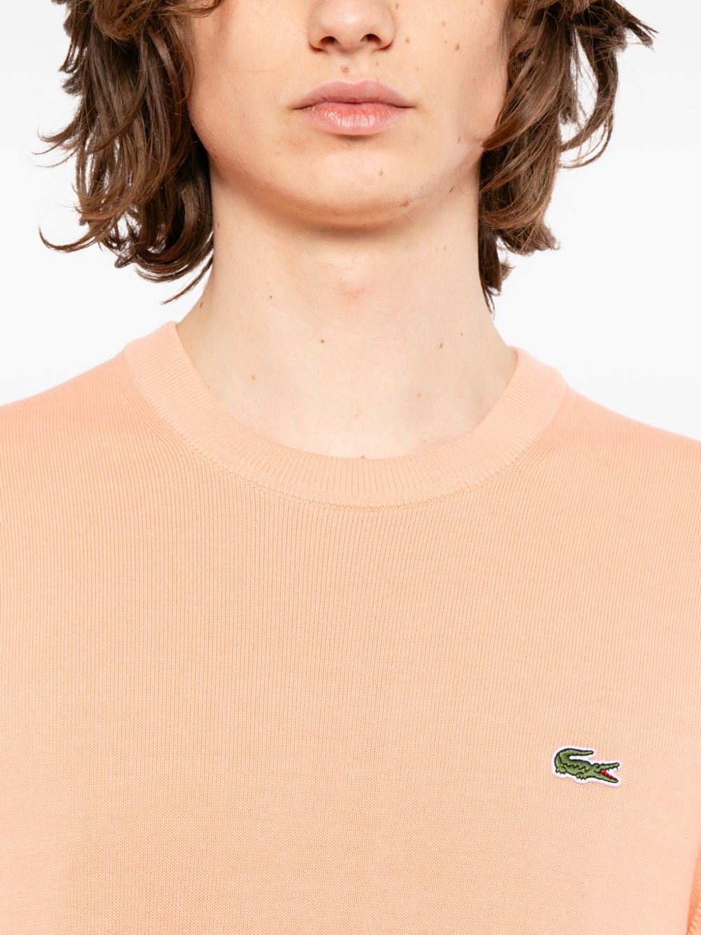 logo-patched  crew-neck sweater