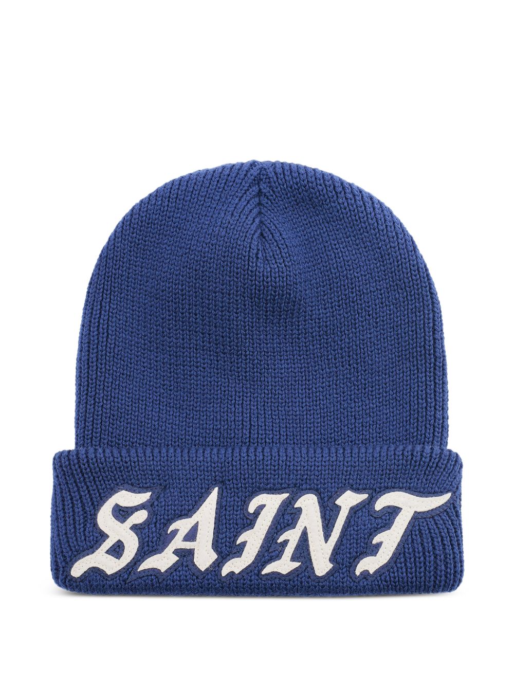 logo-appliqué beanie hat