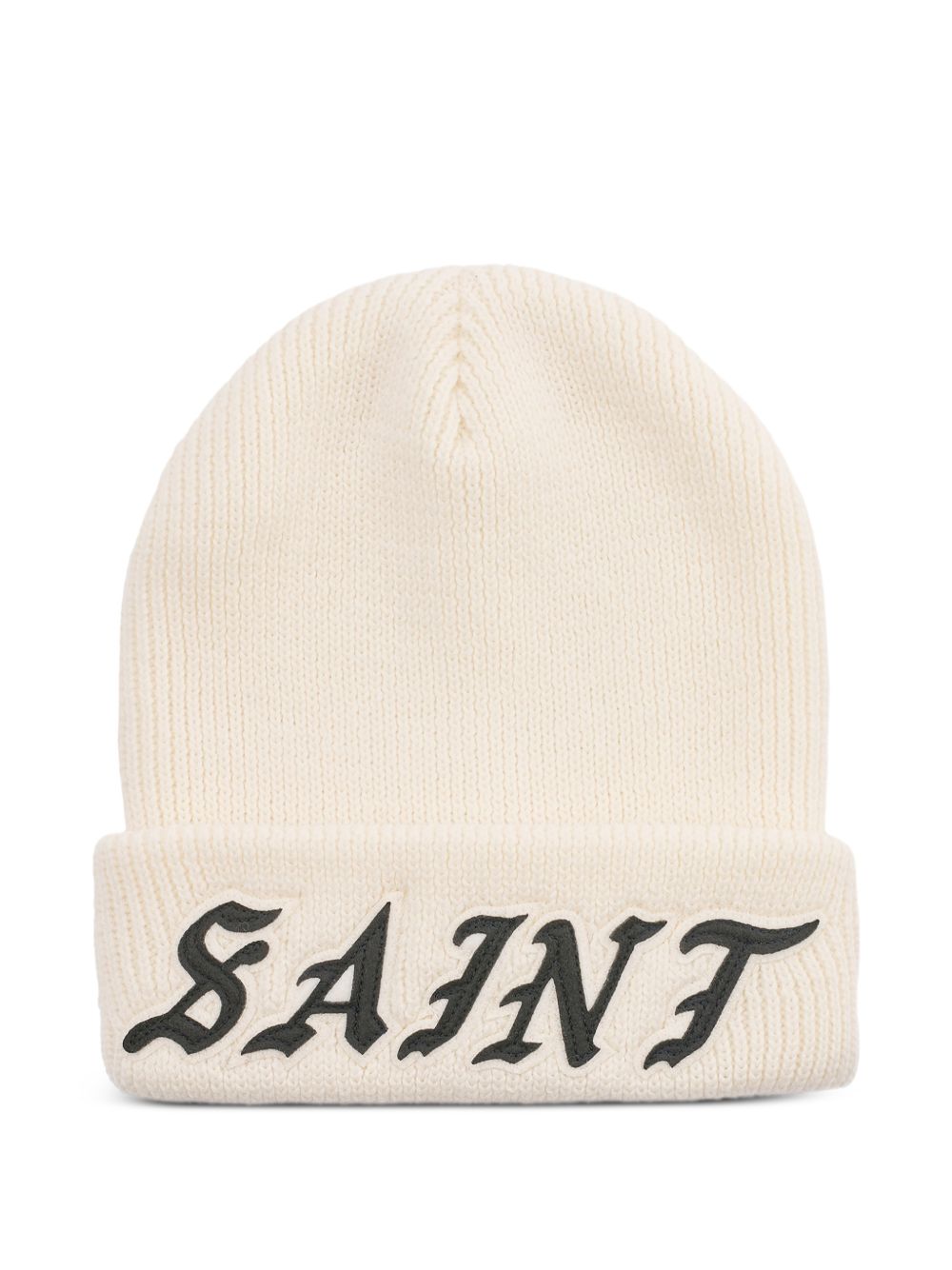 logo-appliqué beanie hat