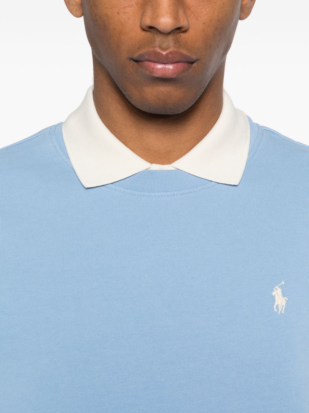logo-detail crew-neck sweatshirt