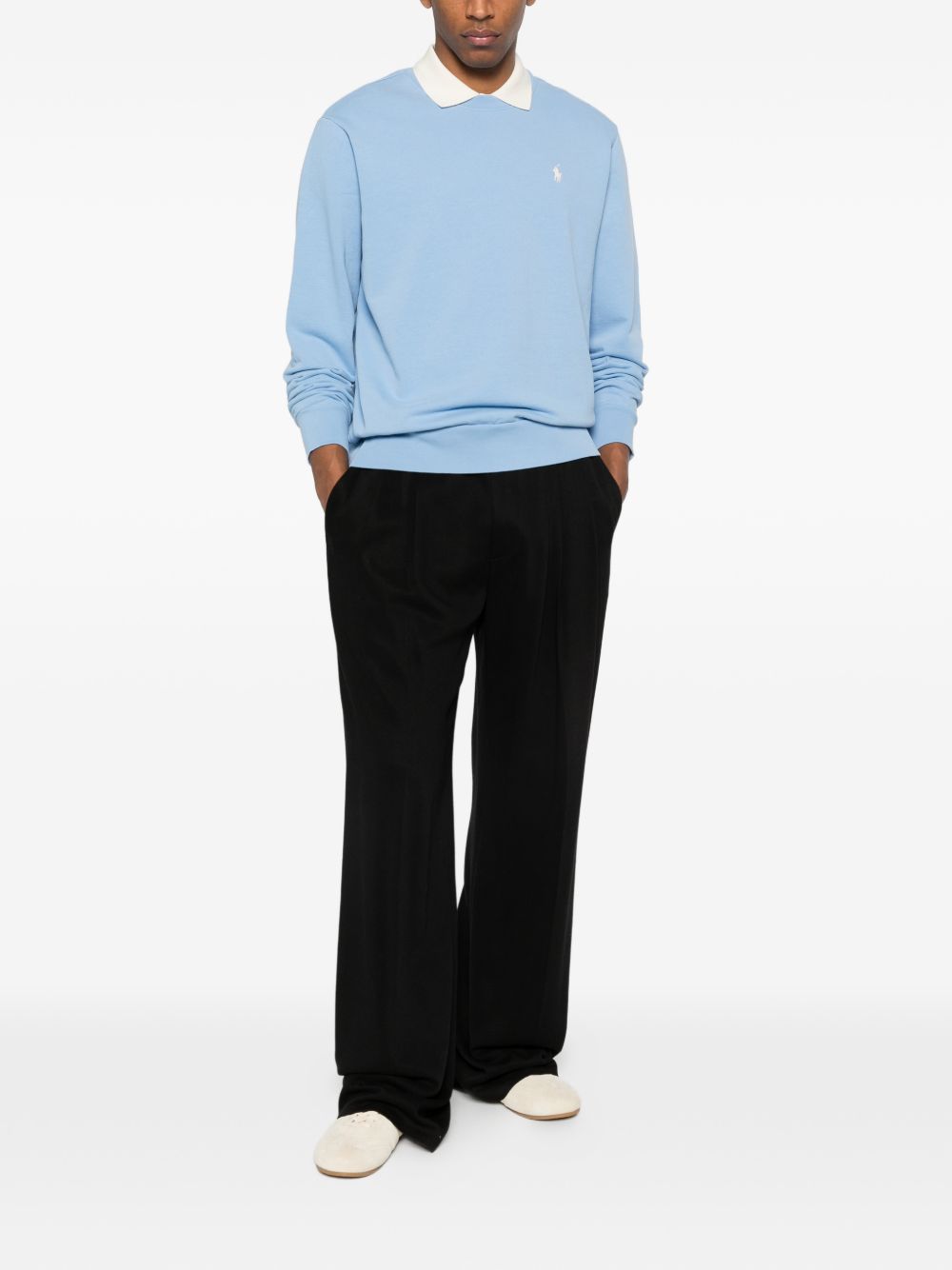 logo-detail crew-neck sweatshirt