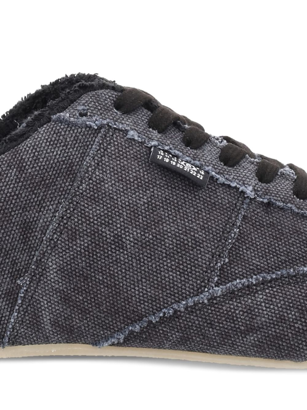 Anatomic frayed-canvas sneakers 