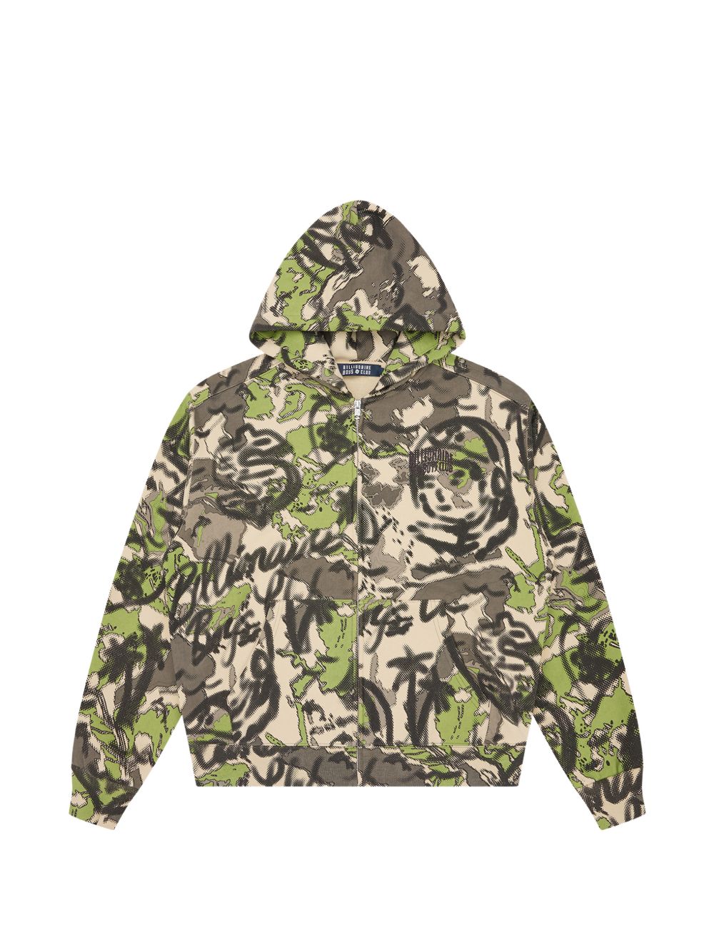 camouflage zip hoodie