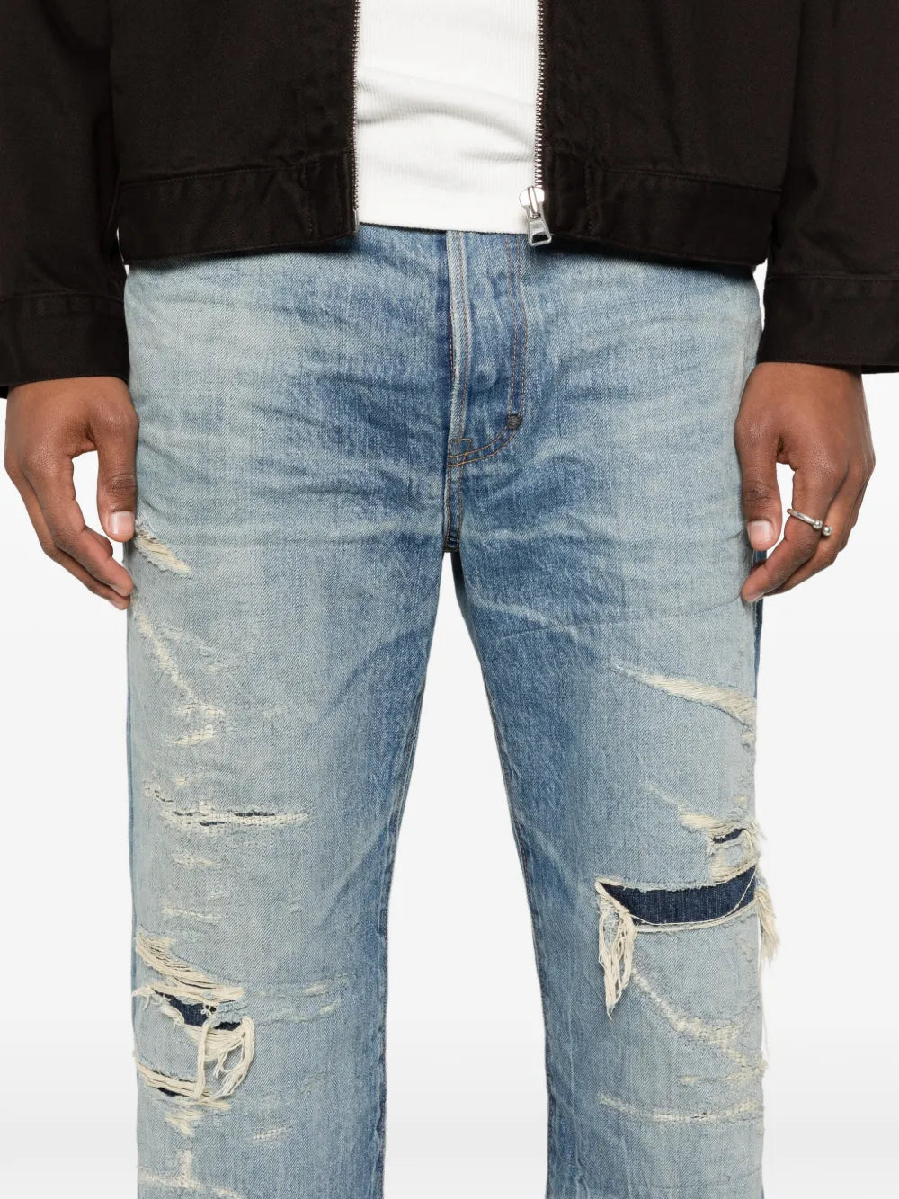 Showa five-pocket jeans