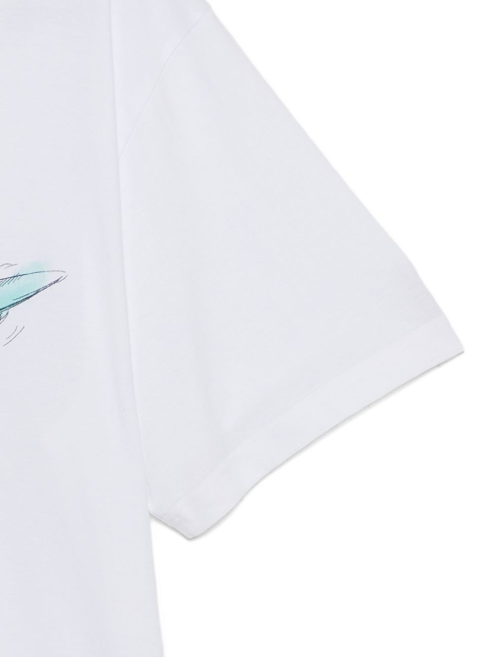teddy-print T-shirt