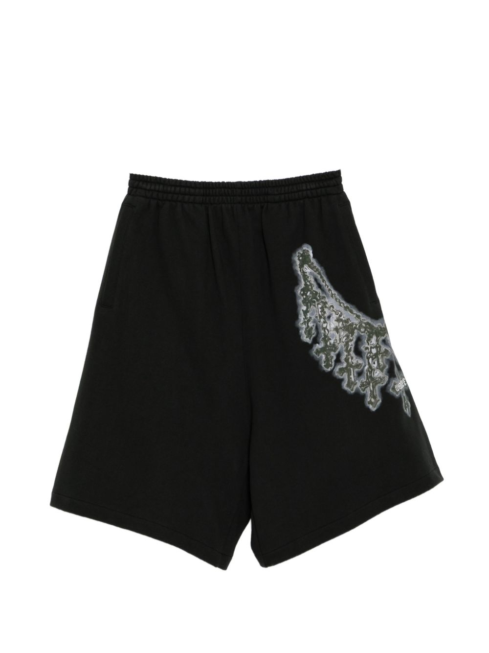necklace-print shorts