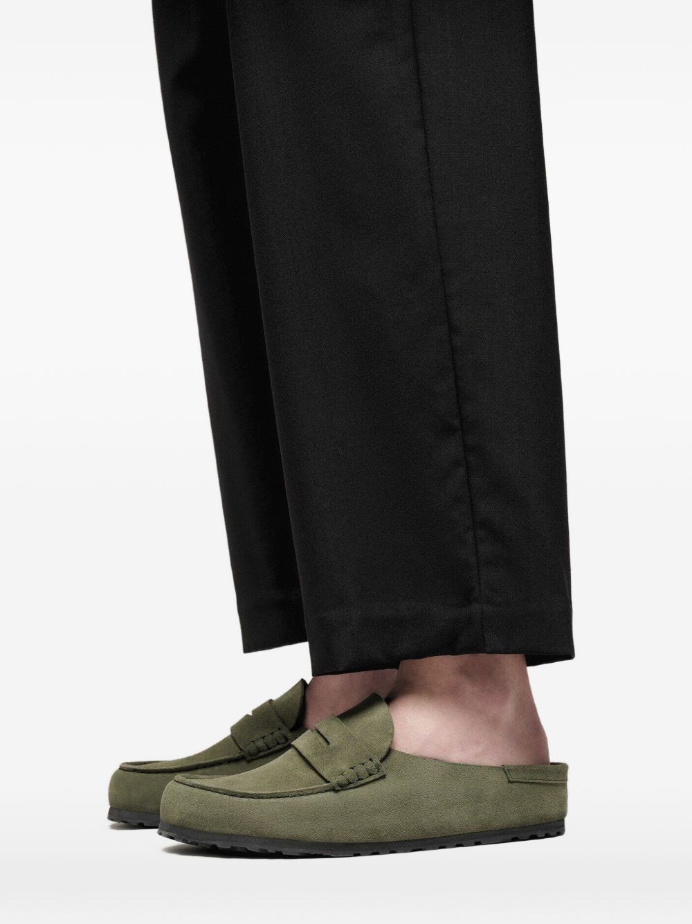 Naples Wrapped suede penny loafers