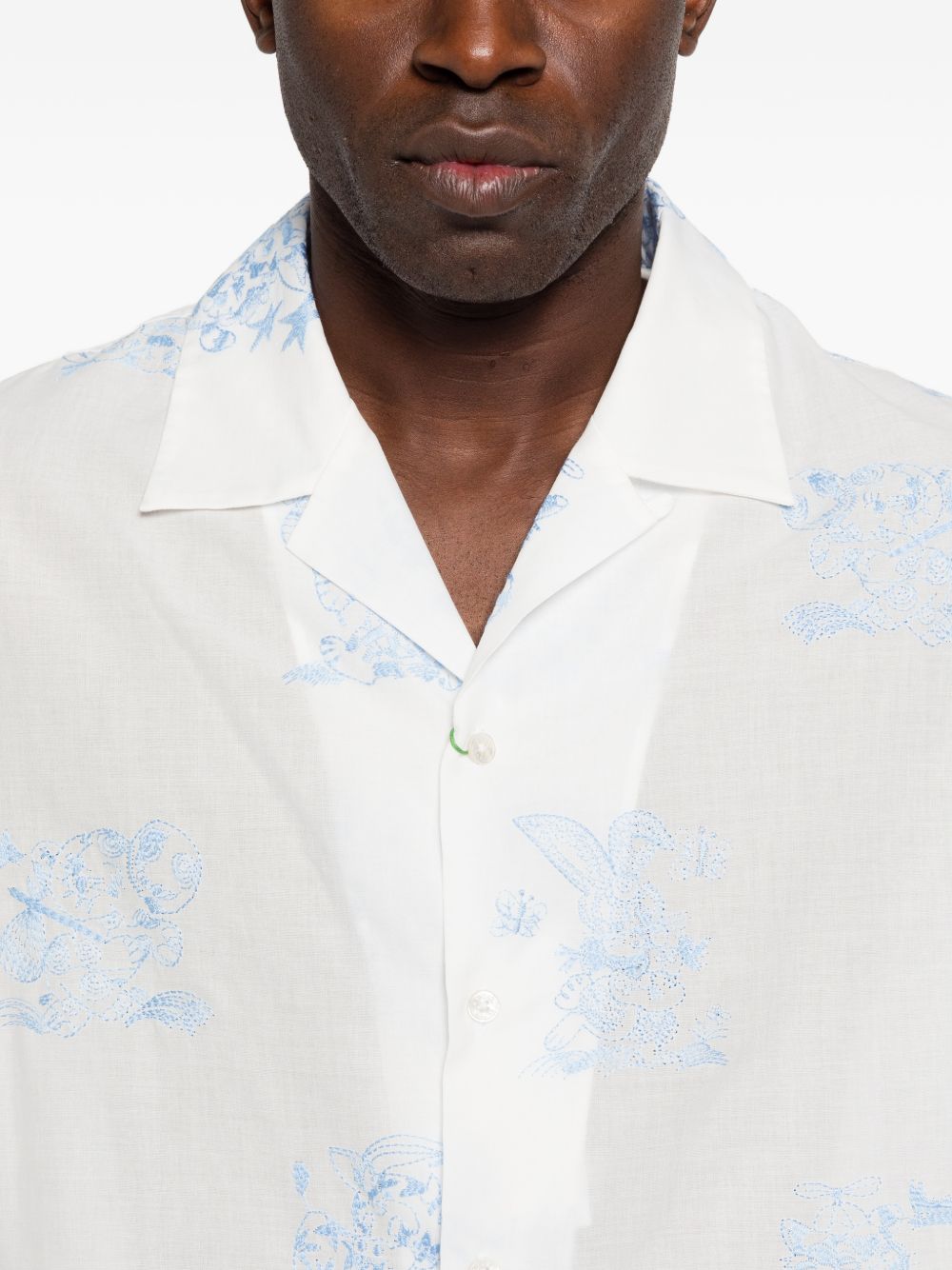 animals-embroidered shirt