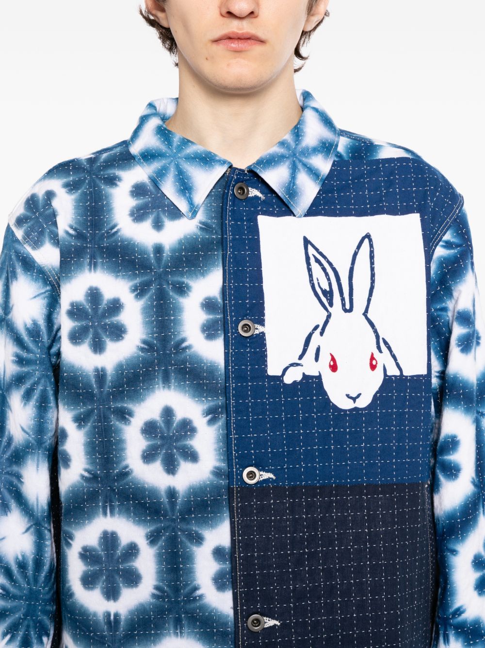 tie-dye shirt jacket