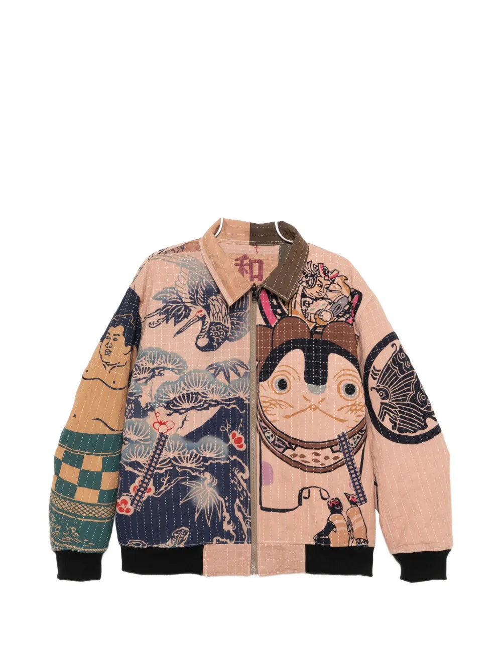 Graphic-Print Reversible Jacket