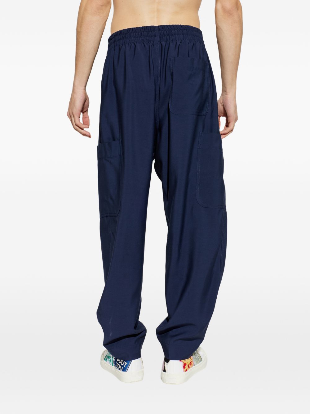 drawstring pocket trousers