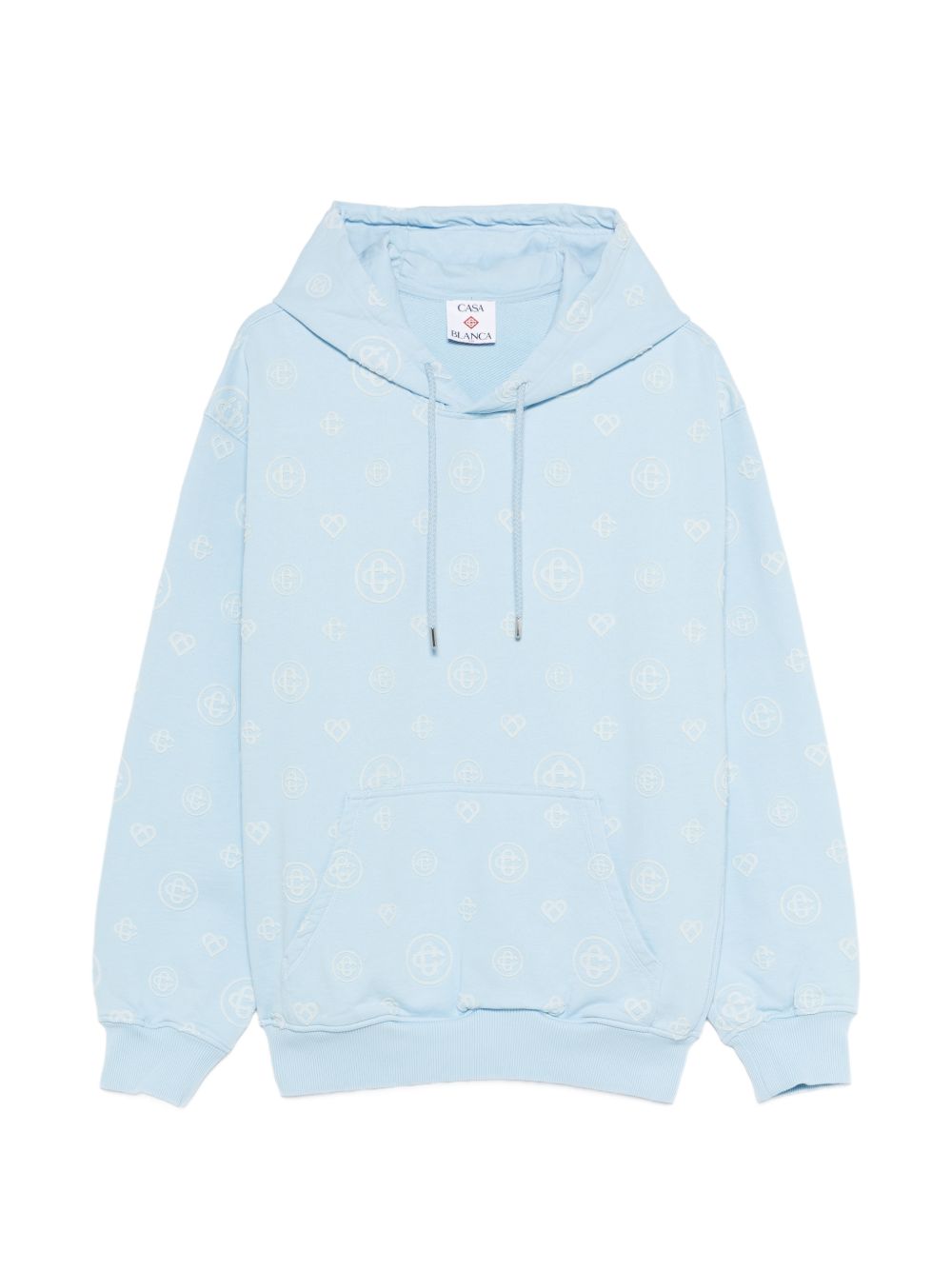 monogram-appliqué hoodie