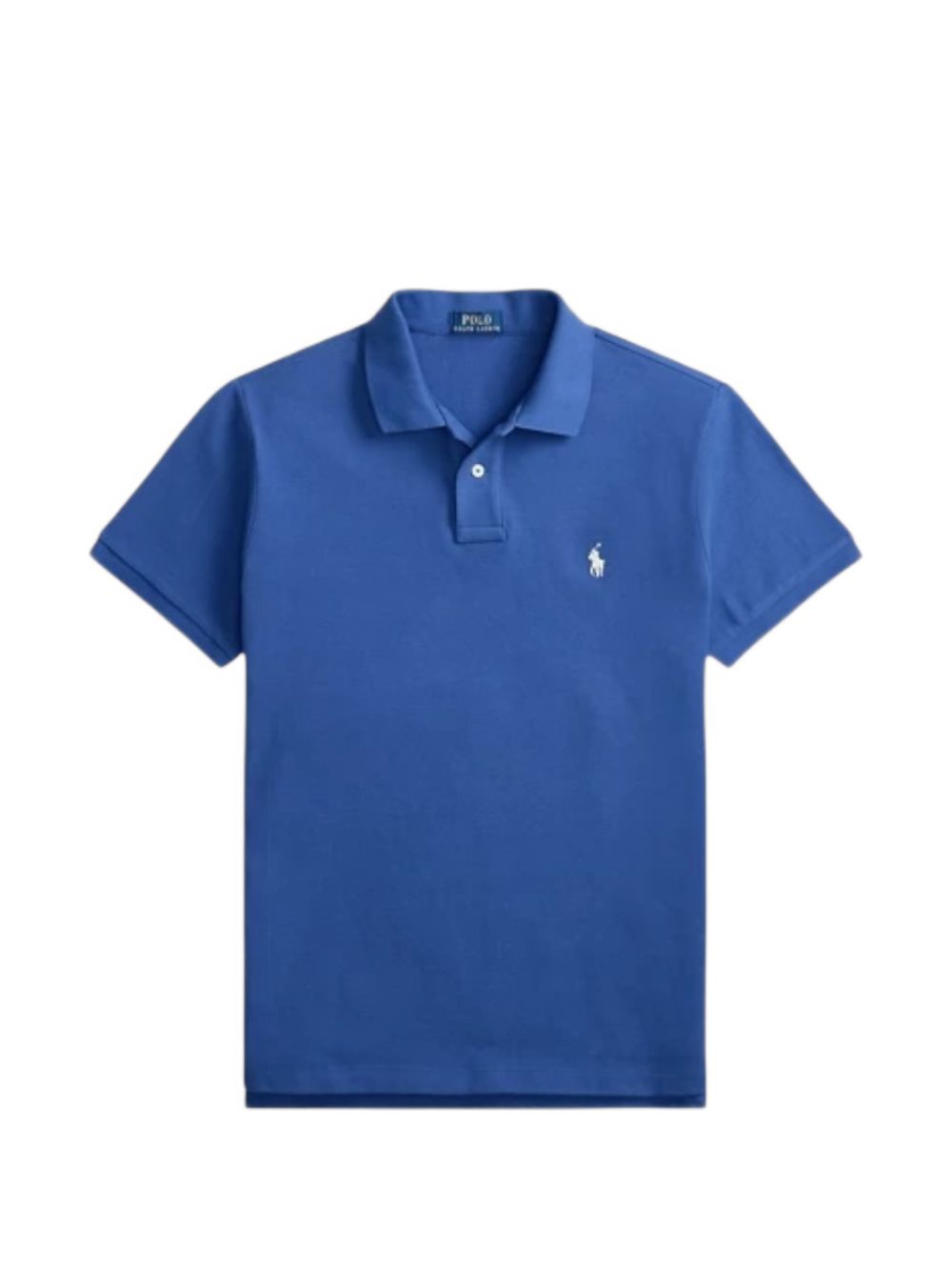 short-sleeve logo-embroidered polo shirt