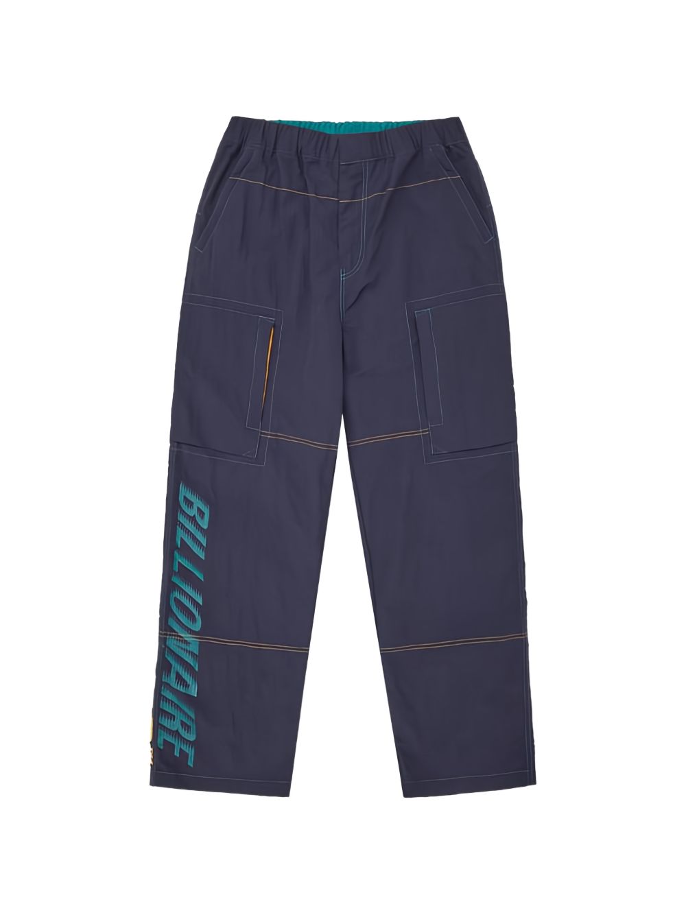 logo-print trousers