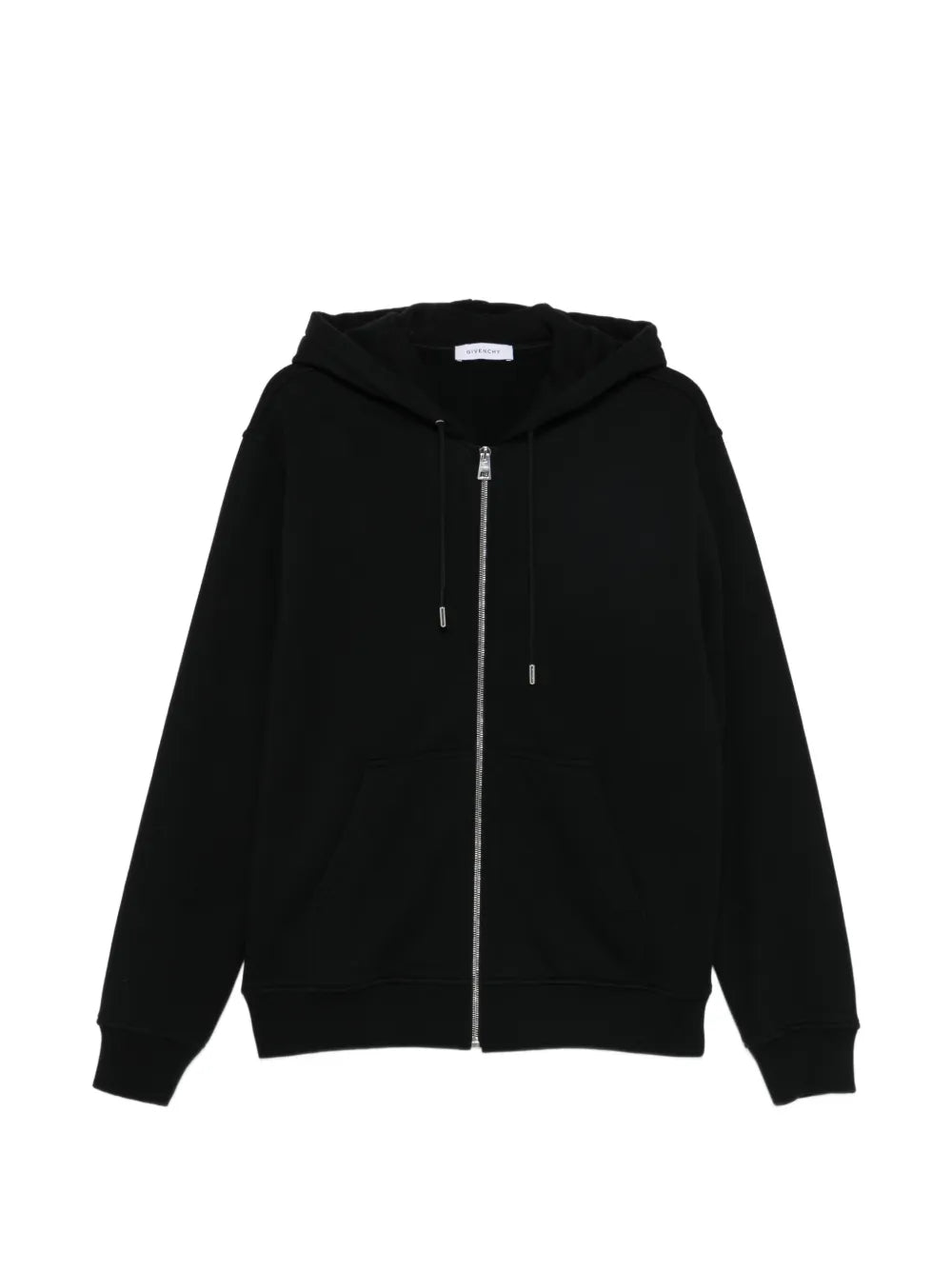 logo-print zip-up hoodie