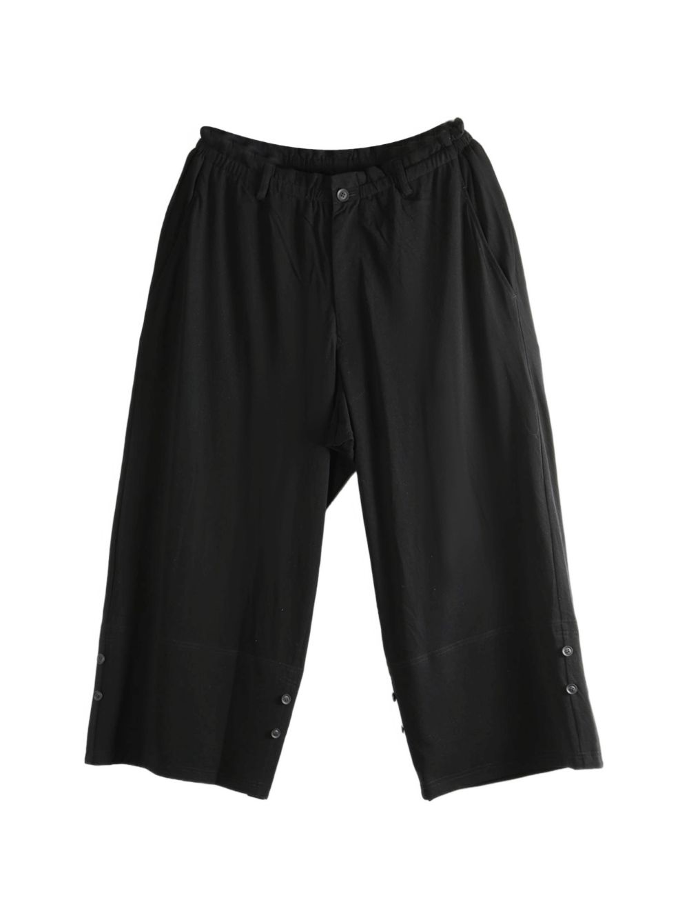 button-detail trousers