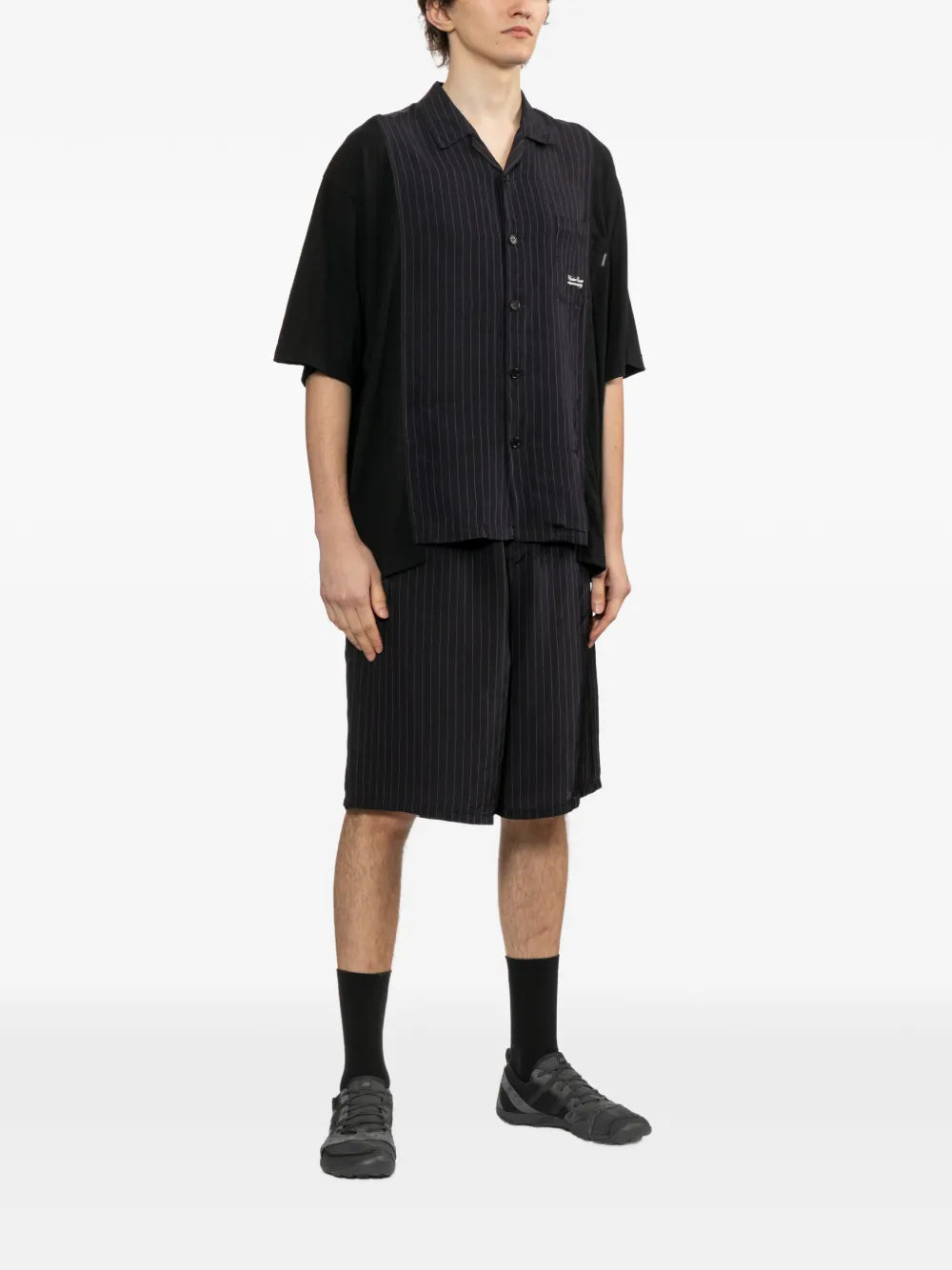 Pinstripe Logo Shorts