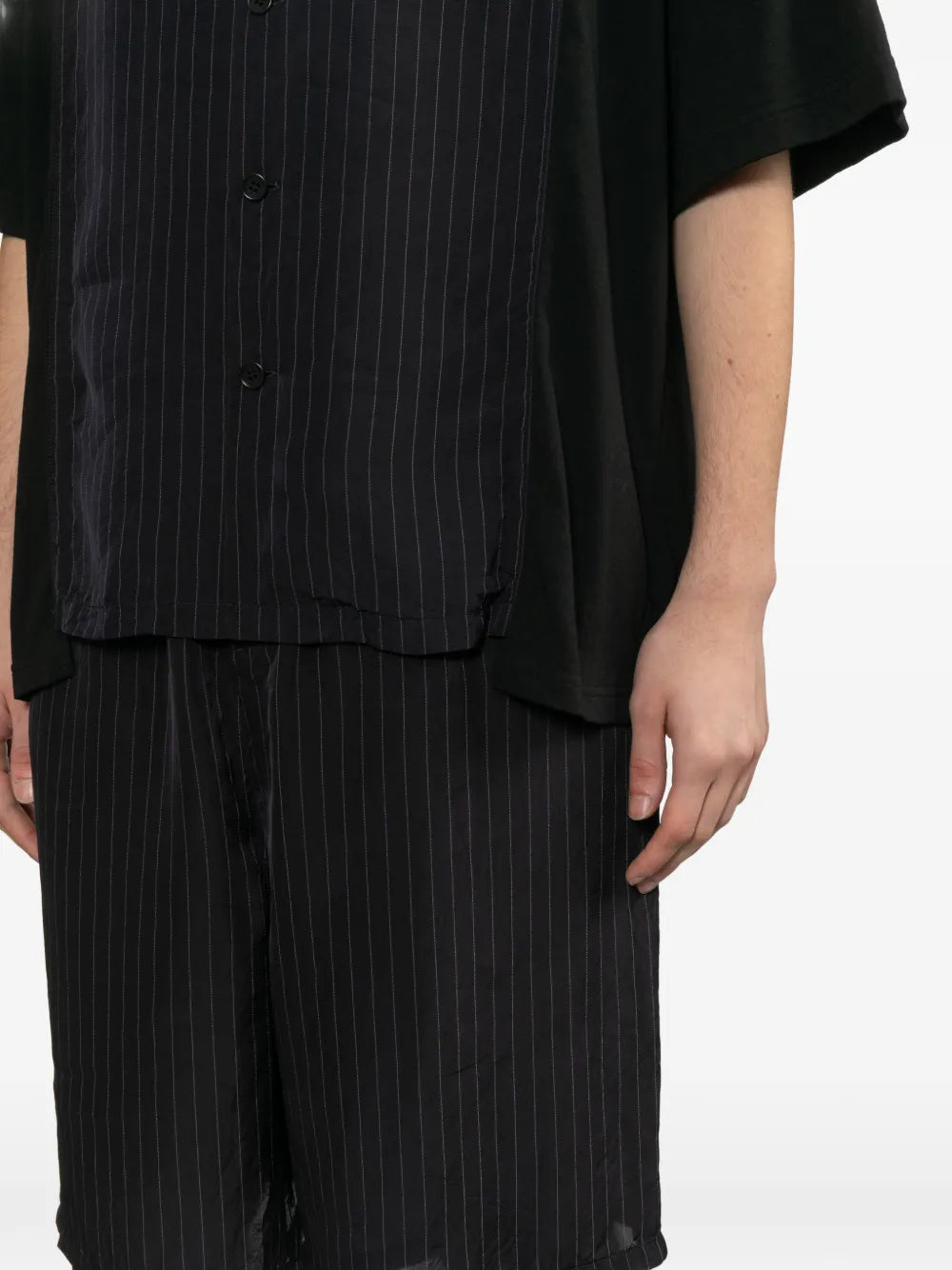 Pinstripe Logo Shorts