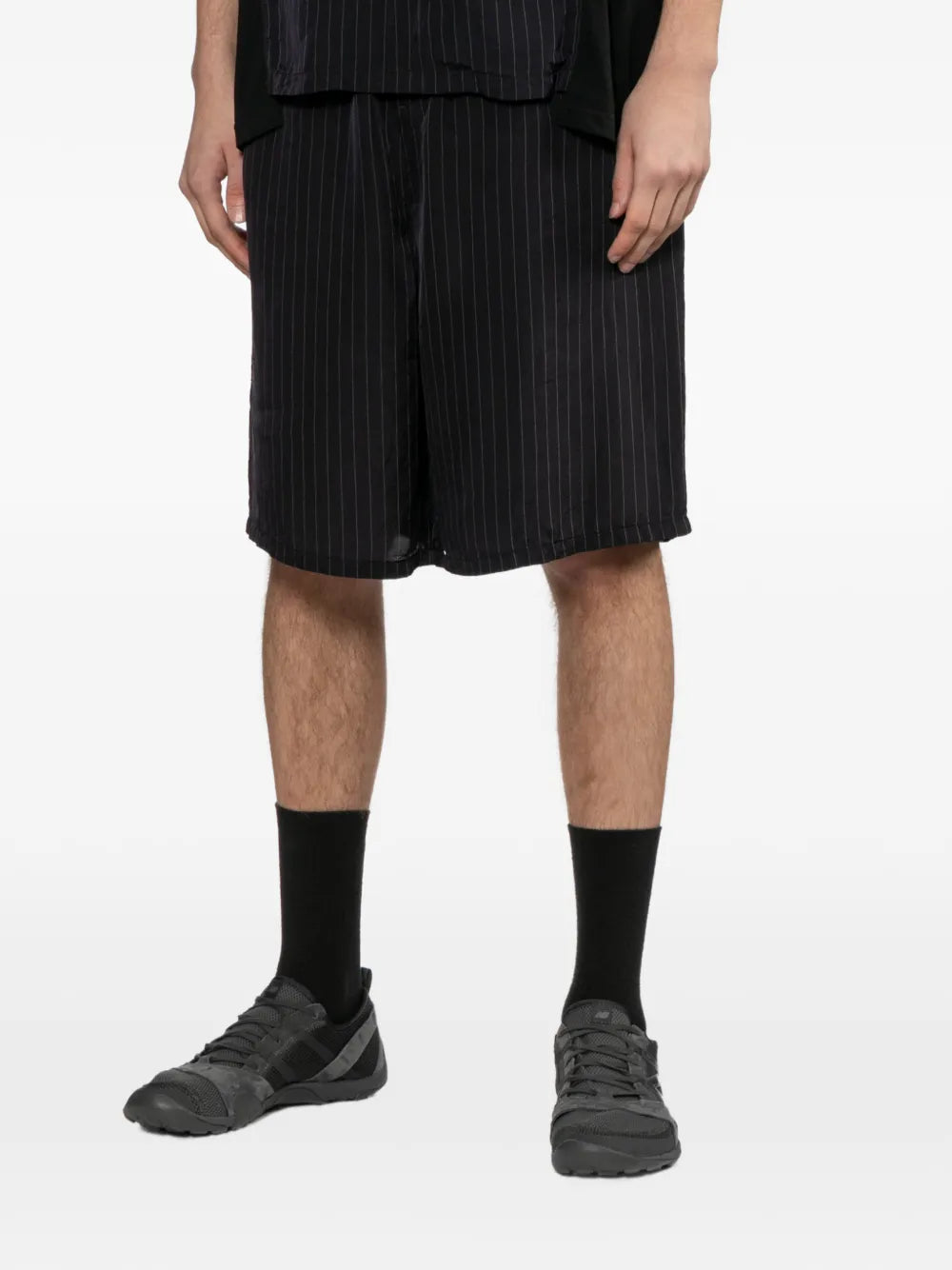 Pinstripe Logo Shorts