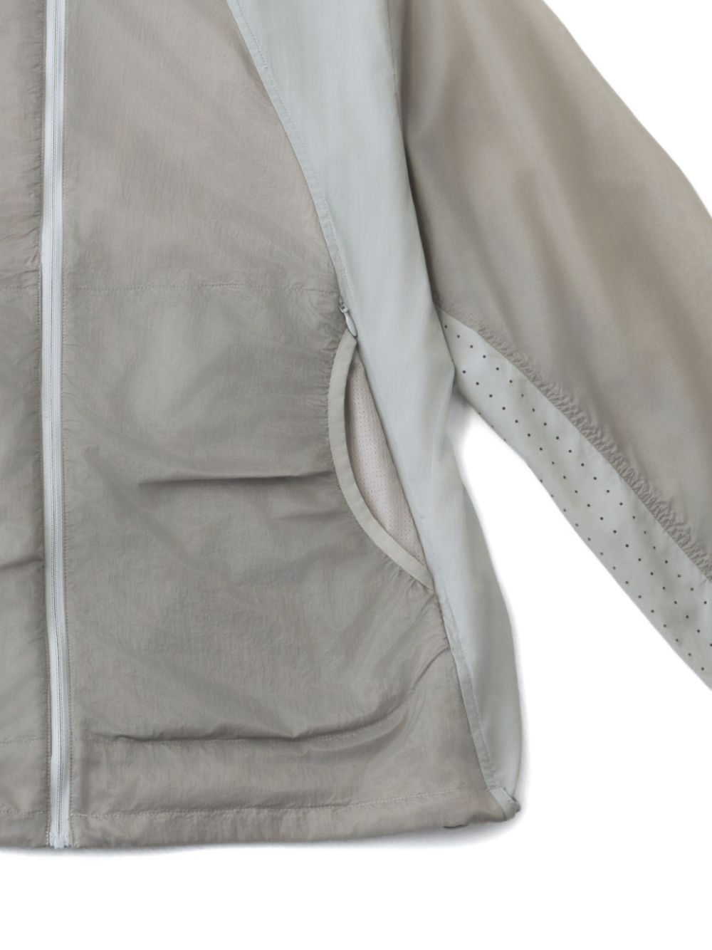 Orbit hooded panelled jacket