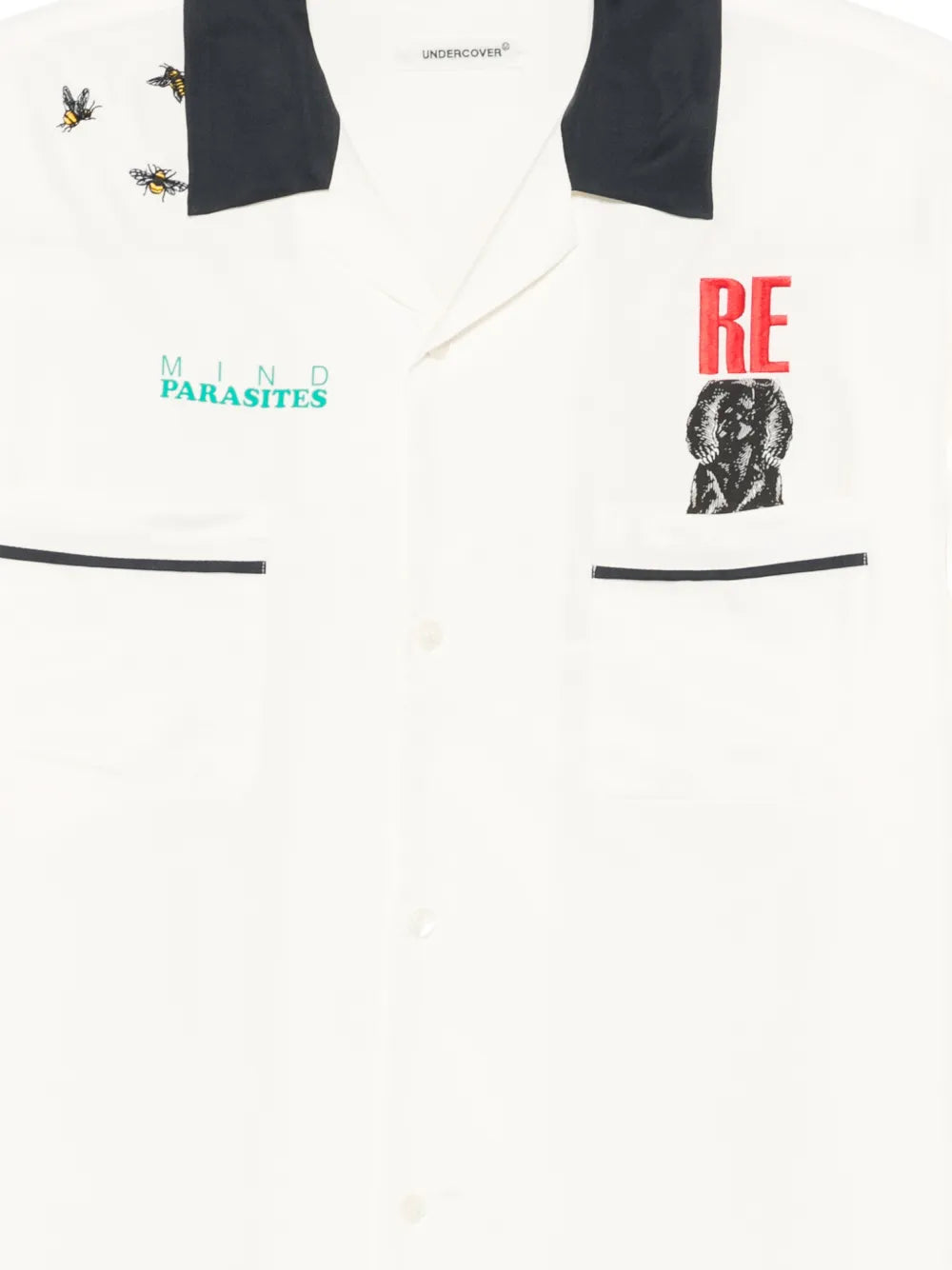 Contrast-Collar Shirt