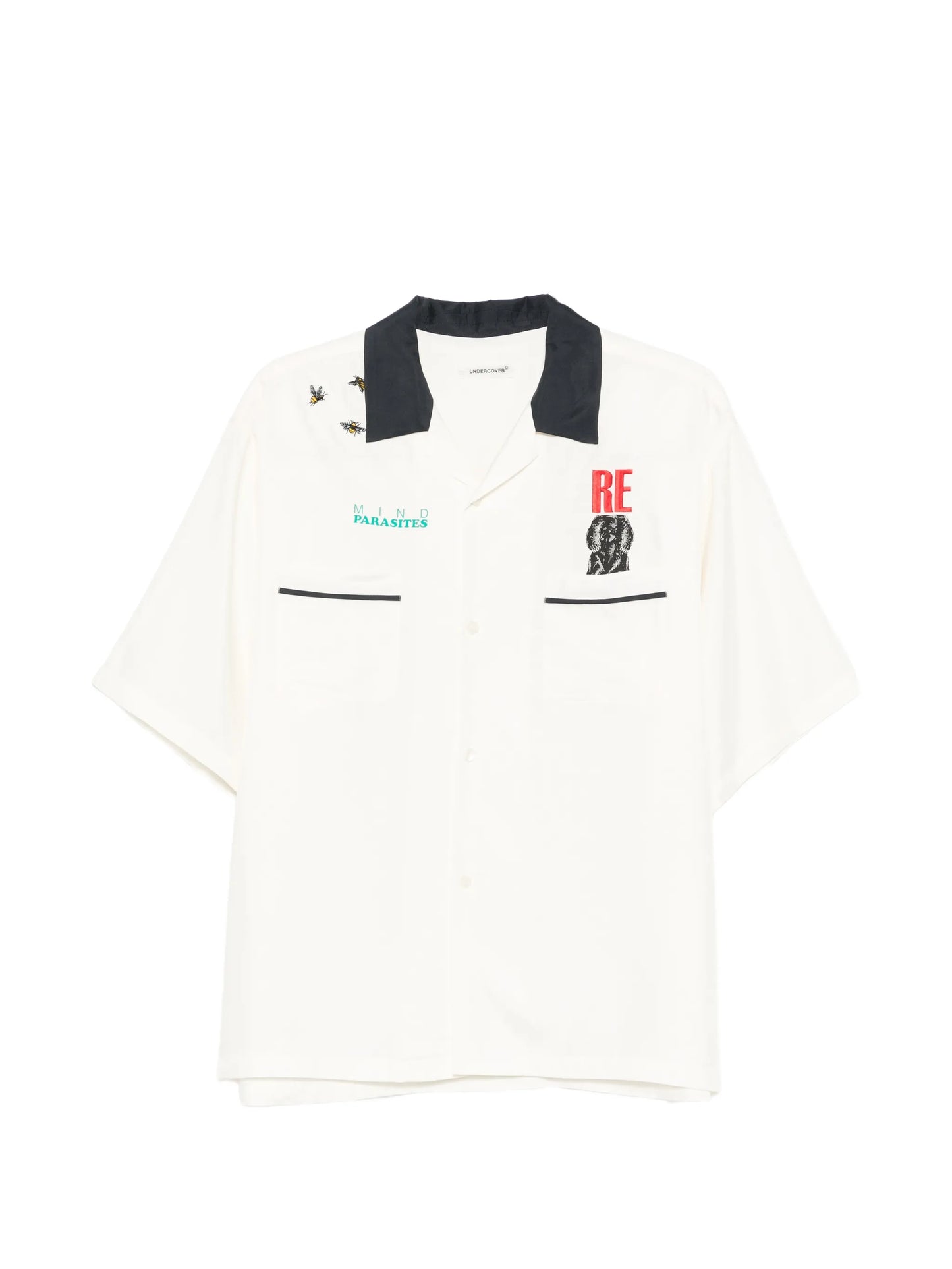 Contrast-Collar Shirt