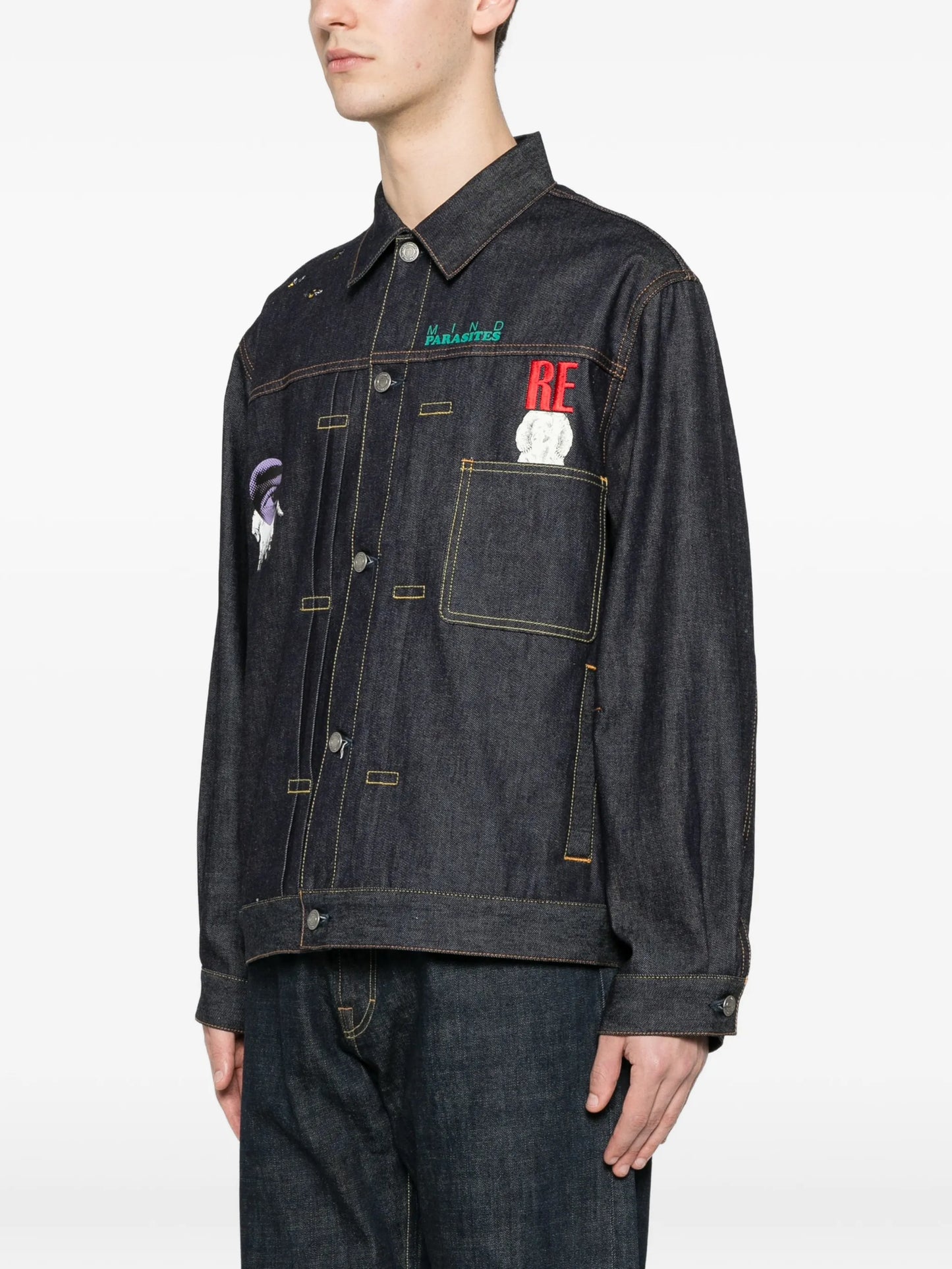 Print Denim Jacket