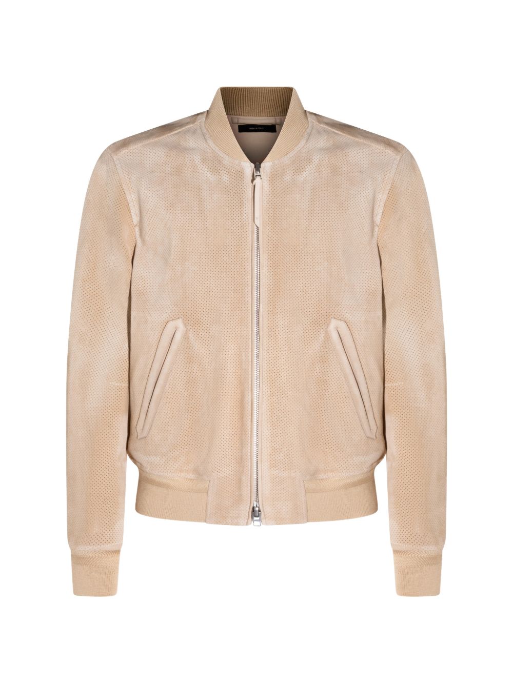 zip-up bomber jacket