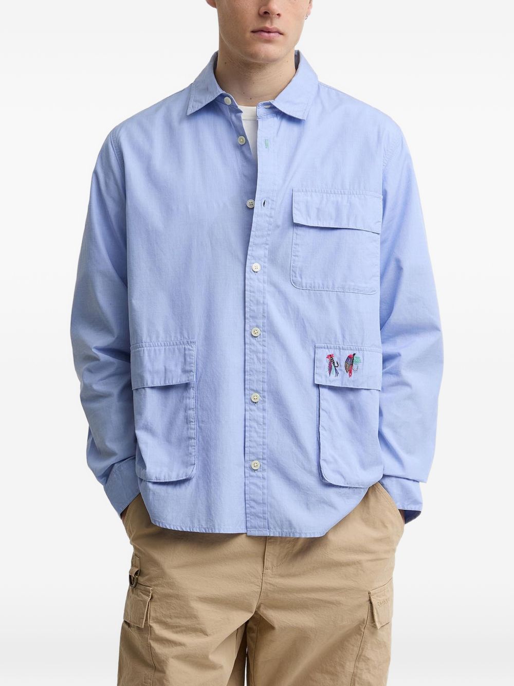 x Paul Smith patch-pocket shirt