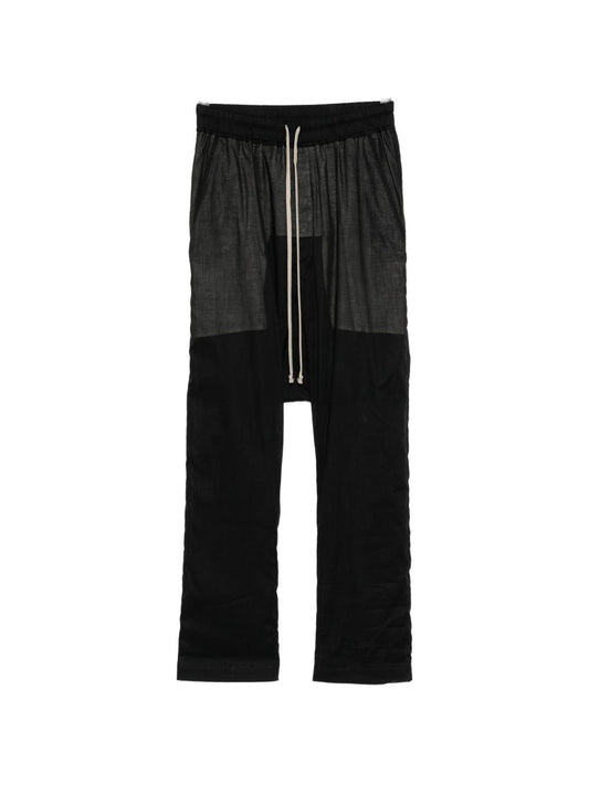 drawstring silm trousers