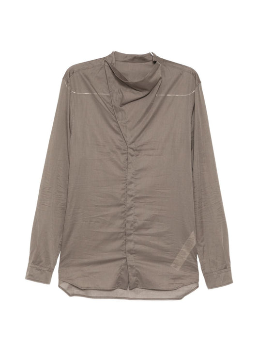 high neck island shirt