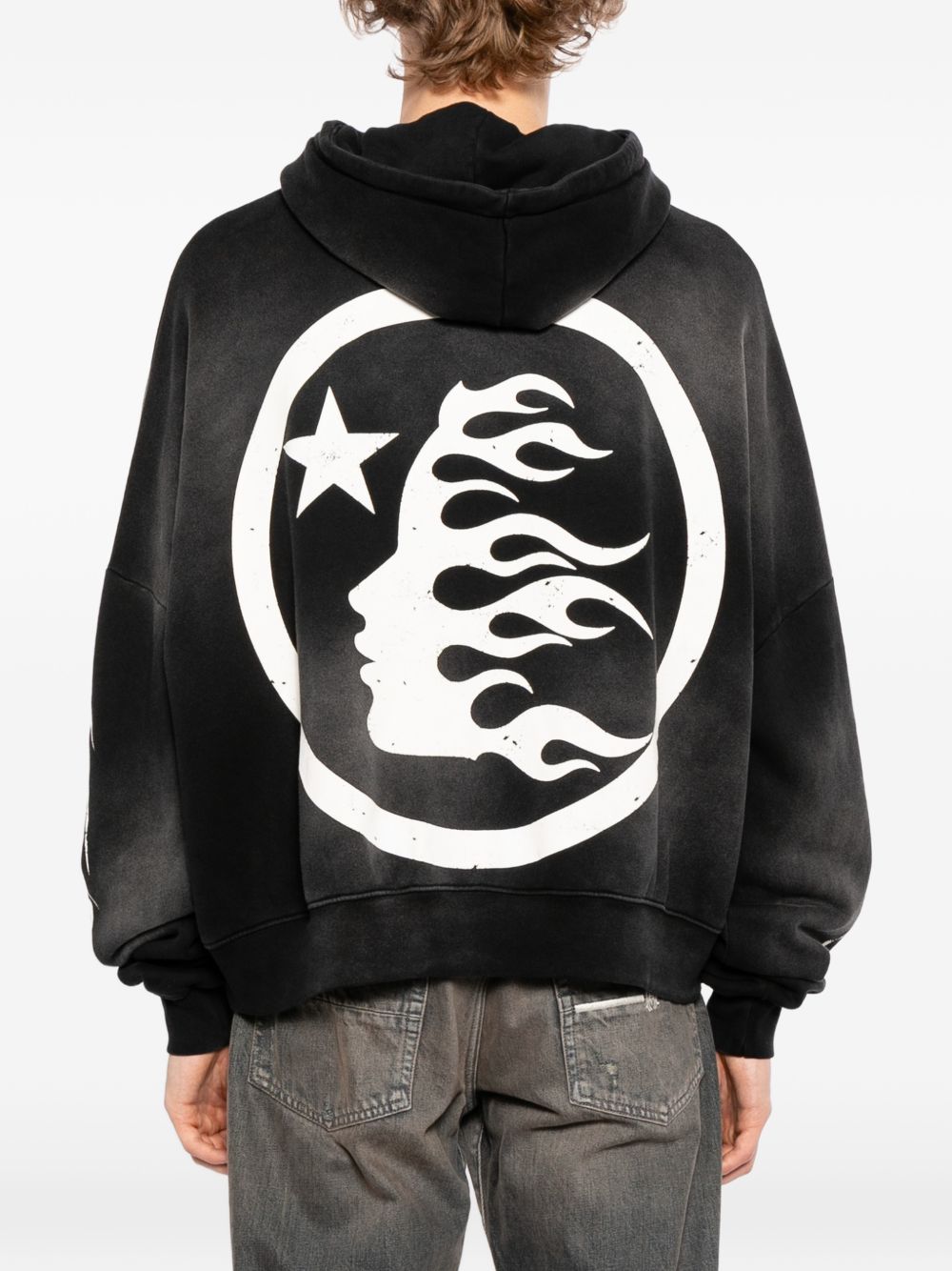 Hstar graphic print hoodie