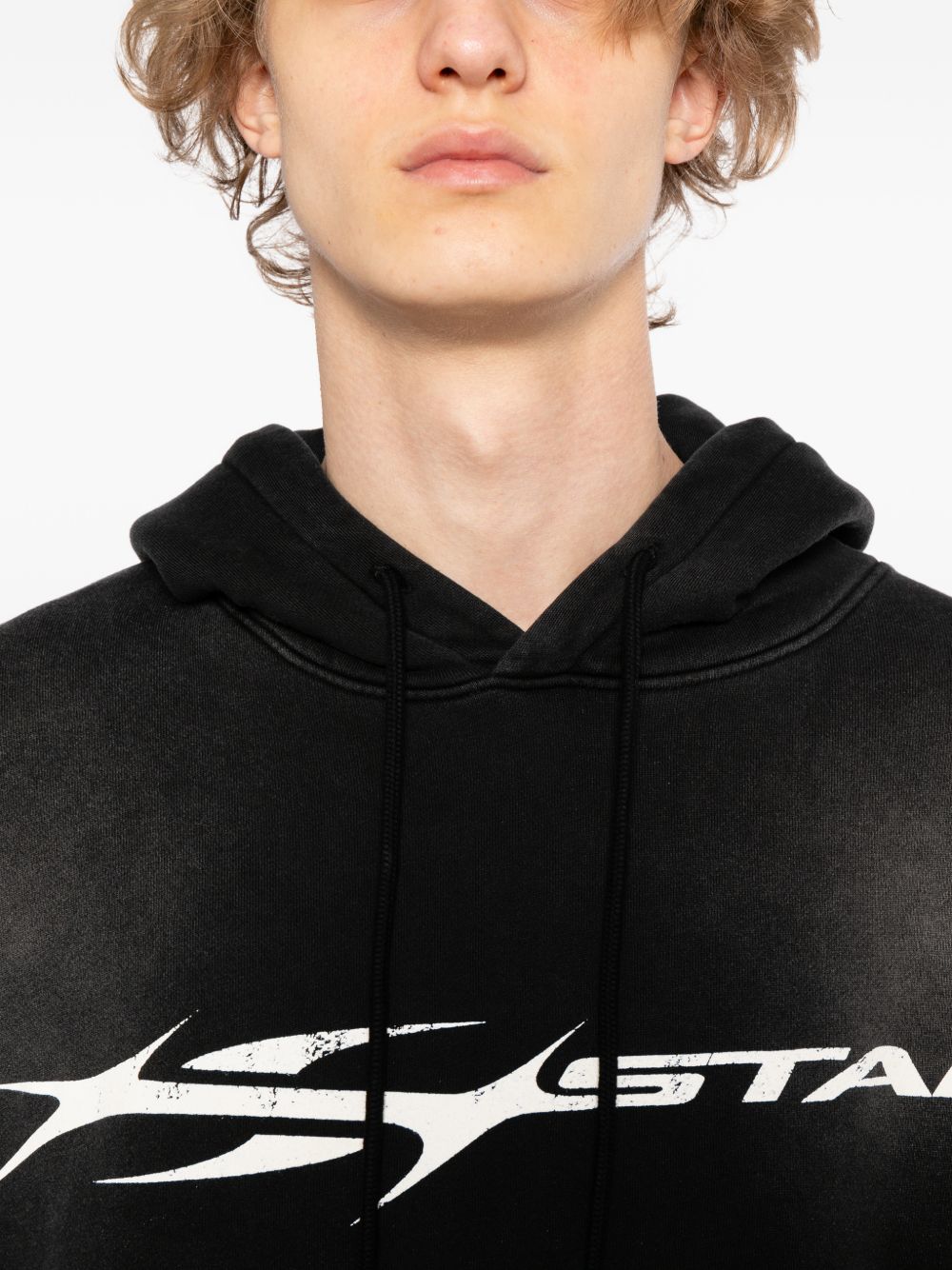 Hstar graphic print hoodie