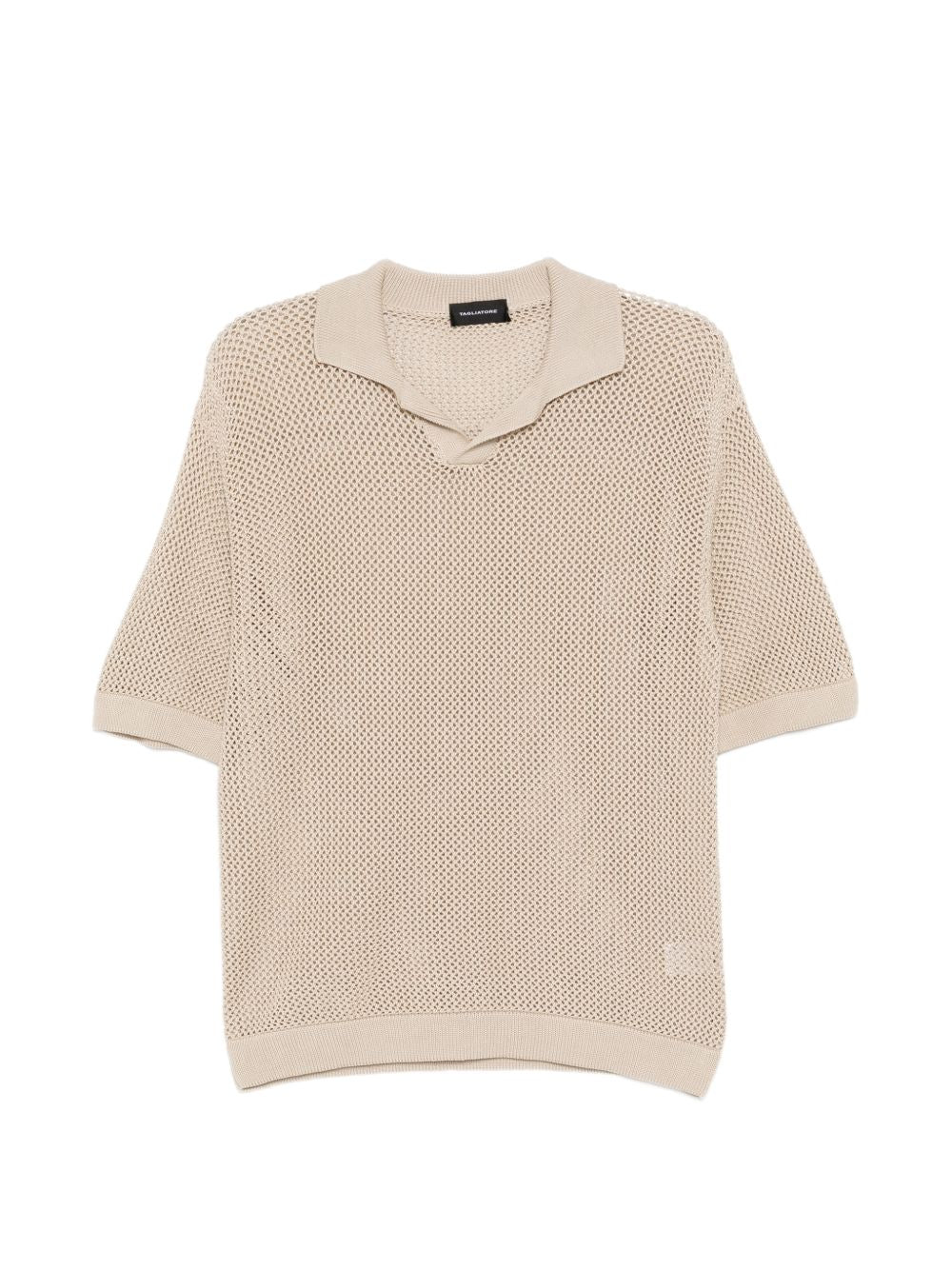 tilley knitted polo shirt