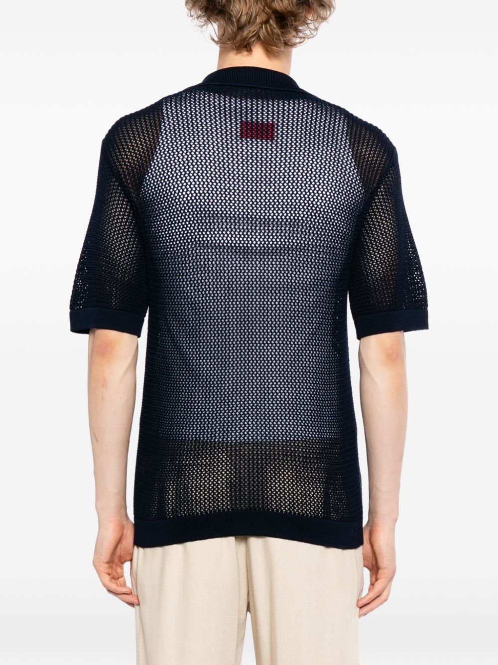 tilley knitted short-sleeve polo shirt
