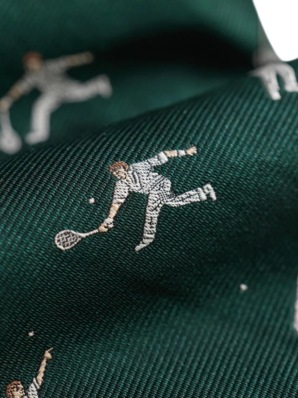 Tennis-Player Silk Tie