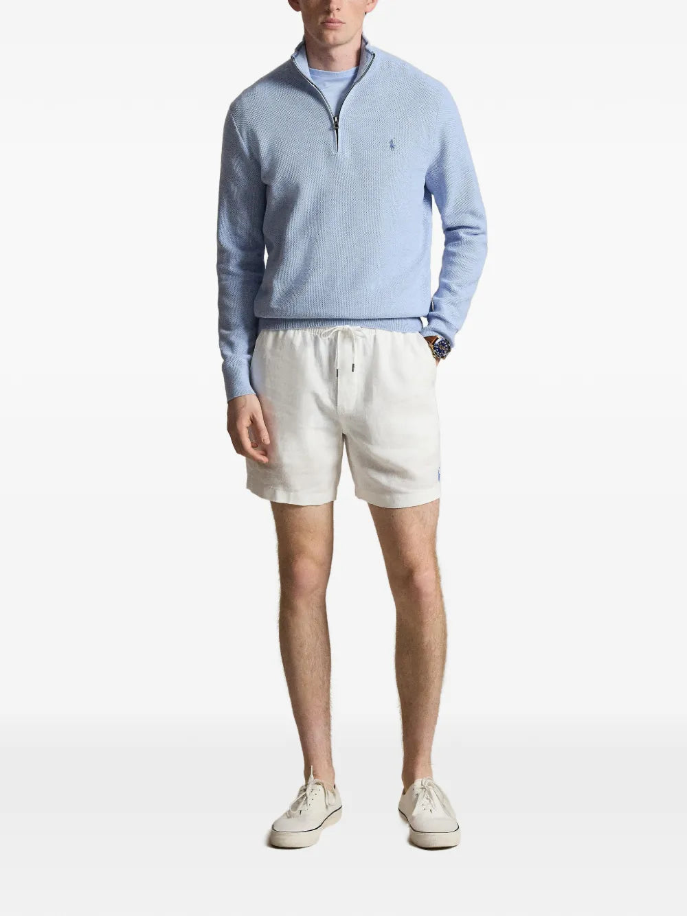 quarter zip knit sweater